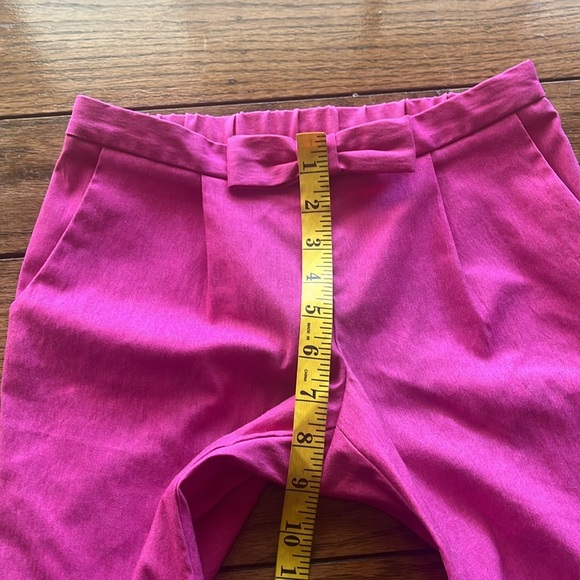 Milly Minis Pink Satin Side Zipper Bow on Waist Pants Girls Size 10 - Picture 6 of 14
